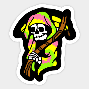 Reaper tiedye banana Sticker